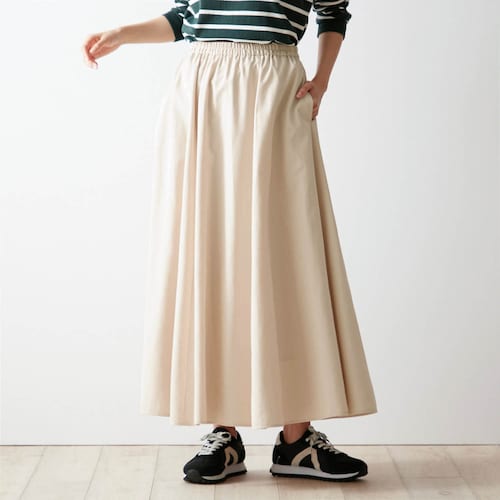 スエードタッチストールスカート 【洗濯機OK】 【S～6L】