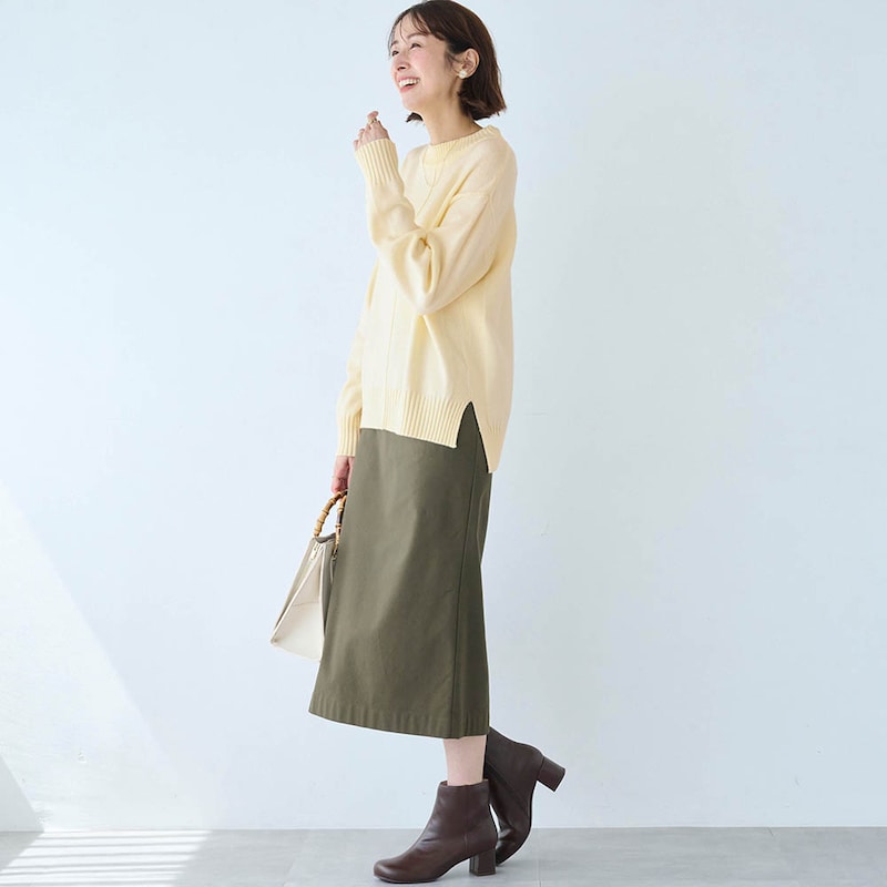 モデル身長169cm／M　＜アイボリー＞