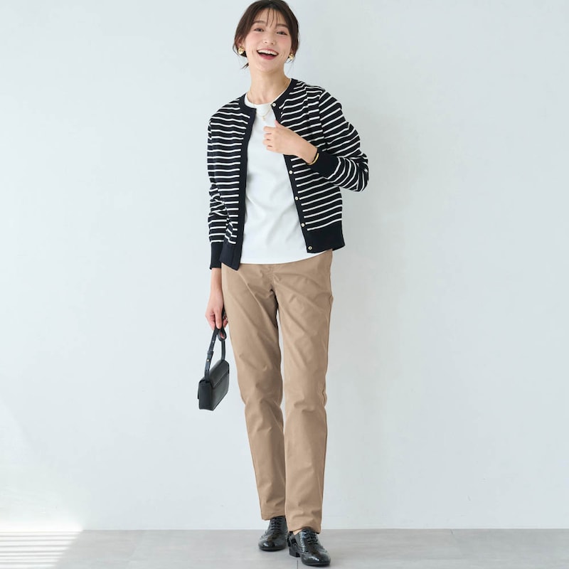 モデル身長170cm／M ※写真は撮影用のため股下+6cmになります。