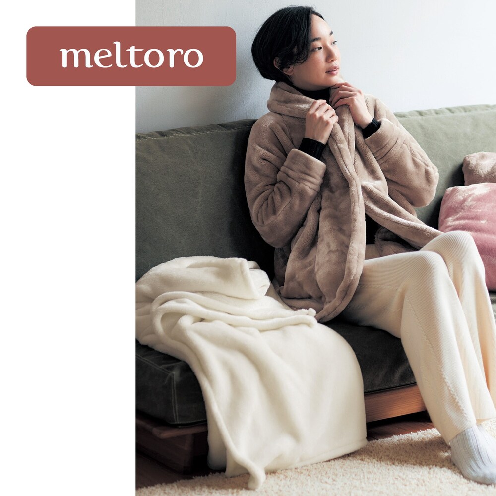 【メルトロ/meltoro】あったかなめらかなガウンジャケット 【冬の人気No1シリーズ】