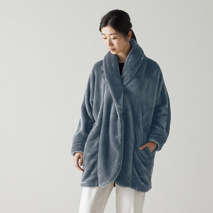 あったかなめらかなガウンジャケット 【幸せホルモンが出る肌触り】