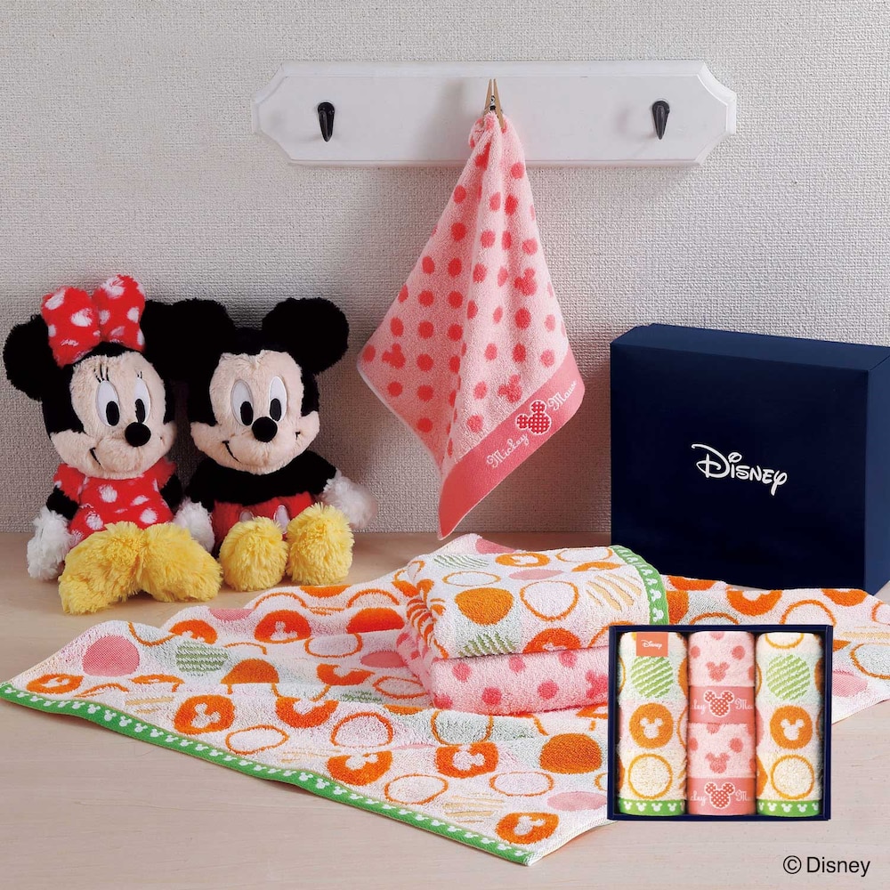 【ディズニー/Disney】アイコンポップ フェイス・ウォッシュタオルセット 「ミッキーモチーフ」