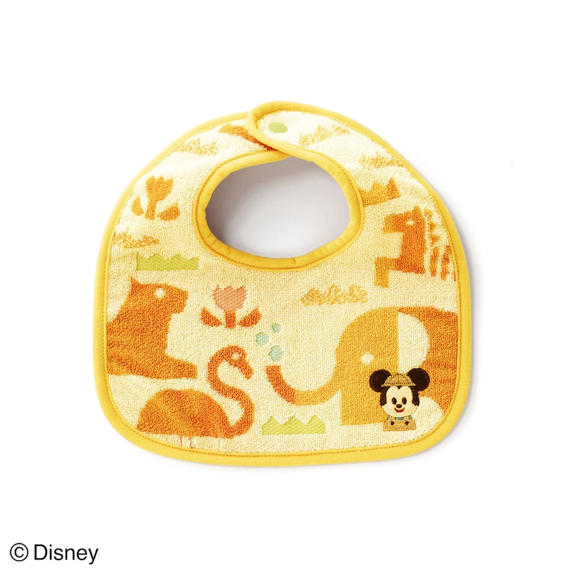 【ディズニー/Disney】綿素材を使ったスタイ「ミッキーマウス」