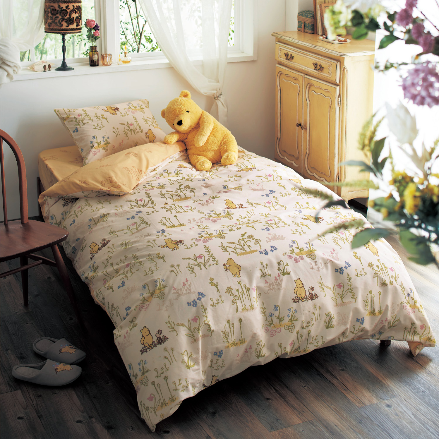 綿素材を使った布団カバーセット 3点 クラシック プー ディズニー Disney 通販のベルメゾンネット 綿素材を使った布団カバーセット 3点 クラシック プー ディズニー Disney 通販のベルメゾンネット