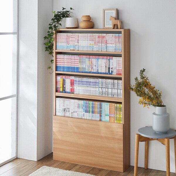 【ベルメゾン】コミックをきれいに収納できるラック