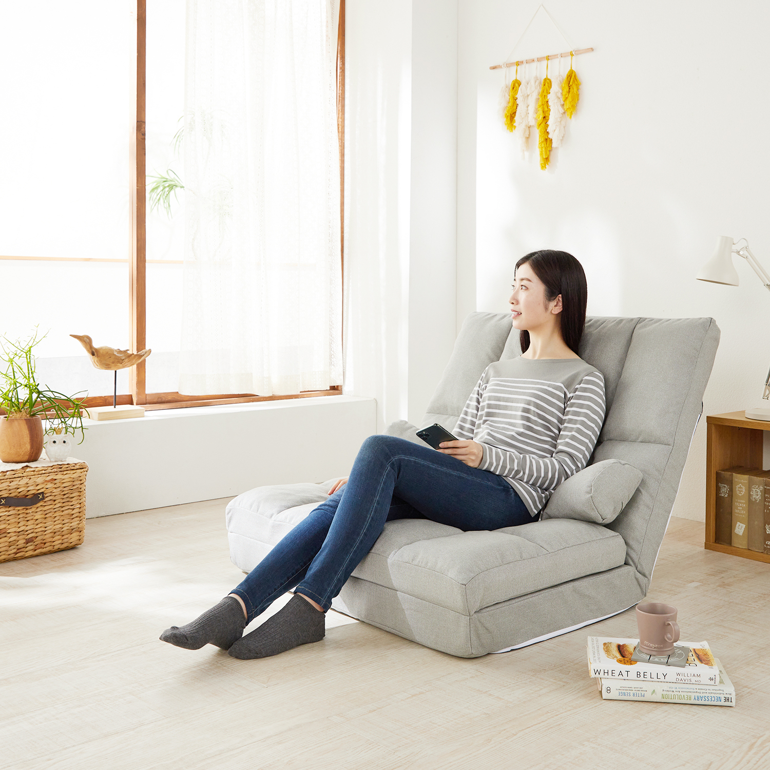 【ベルメゾン】9カラー展開のハイバックソファーベッド