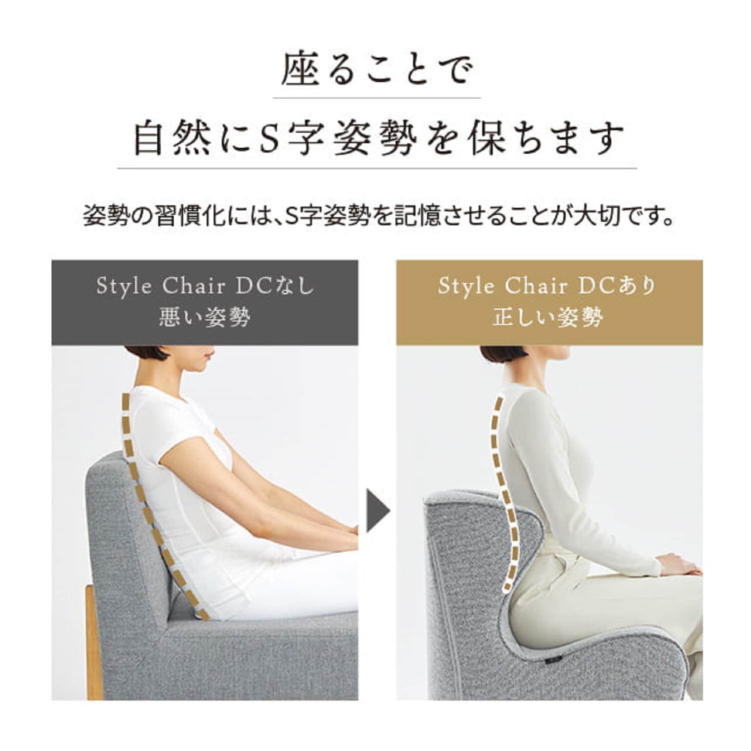 Style Chair Dc 　スタイルチェアディーシー腰をやさしく支える体圧を分散し