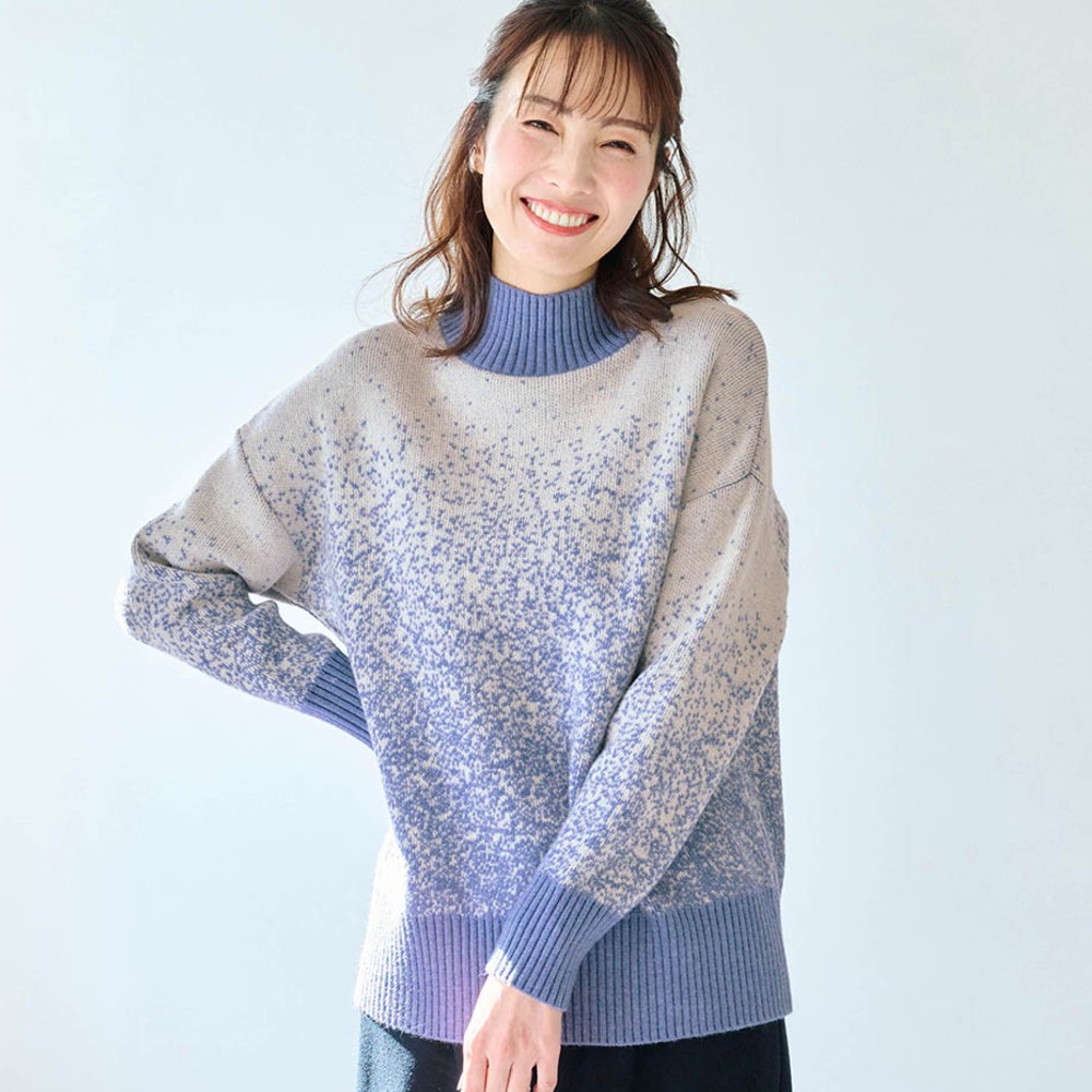 【エスエヌ バイ スタイルノート/SN by StyleNote】ガラフル(柄フル)ニット