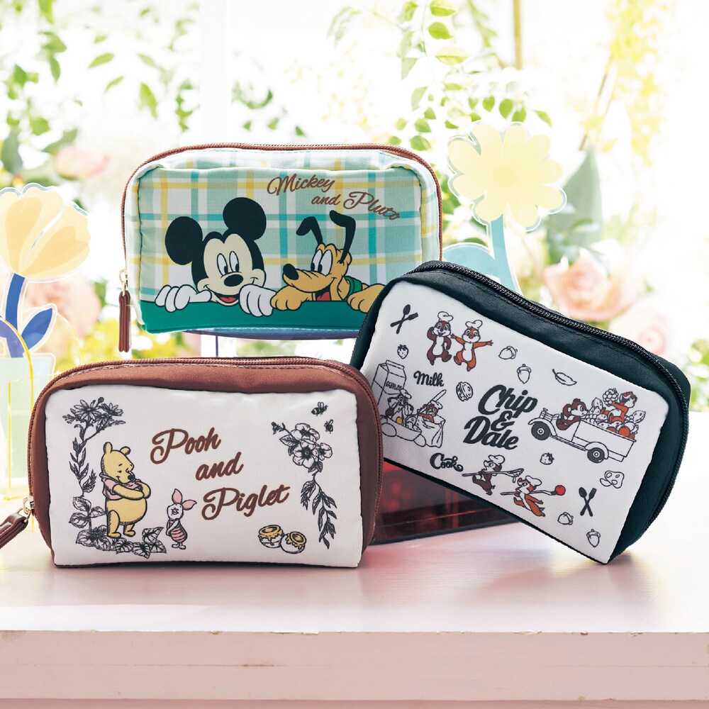 【ディズニー/Disney】印鑑と通帳が収納できるポーチ(選べるキャラクター)