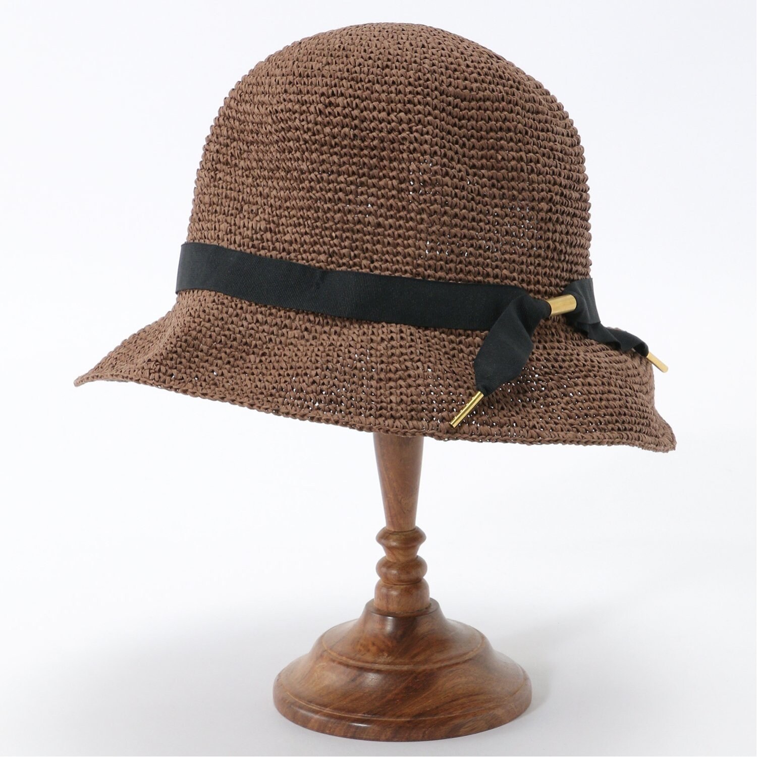 ボルサリーノ イタリア製 ラパン毛 つば広ハット 女優帽子 JUJU - 帽子
