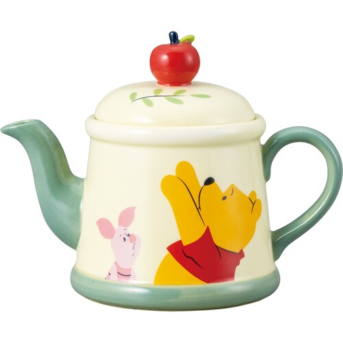 りんごモチーフのティーポット「くまのプーさん」