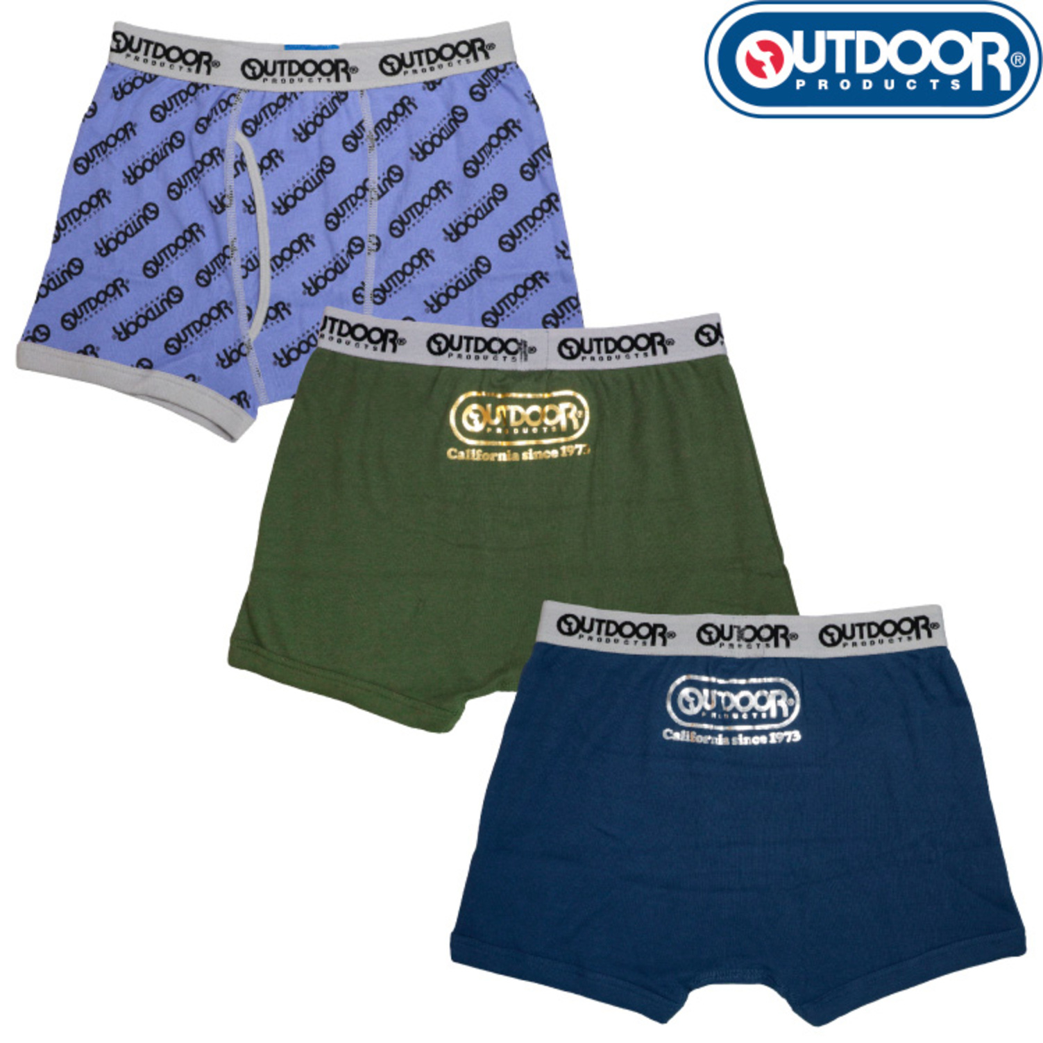 【アウトドアプロダクツ/OUTDOOR PRODUCTS】【3枚組】アウトドアプロダクツボクサーブリーフ【子供・ジュニア】 【アウトドアプロダクツ/OUTDOOR PRODUCTS】【3枚組】アウトドアプロダクツボクサーブリーフ【子供・ジュニア】