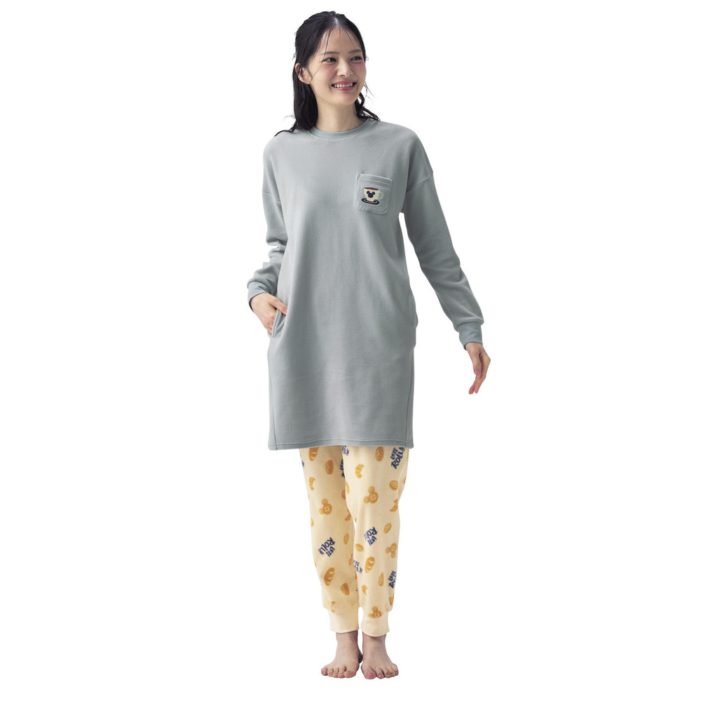 レディース肌側綿フリースチュニックパジャマ(選べるキャラクター)(ディズニー/Disney) レディース肌側綿フリースチュニックパジャマ(選べるキャラクター)(ディズニー/Disney)