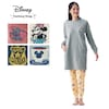【ディズニー/Disney】【新柄登場】 レディース肌側綿フリースチュニックパジャマ(選べるキャラクター)
