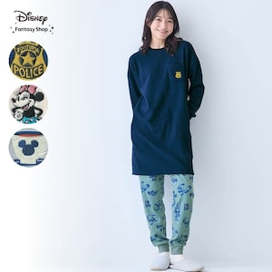 【ディズニー/Disney】レディース肌側綿フリースチュニックパジャマ(選べるキャラクター)