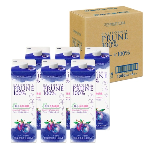 カリフォルニアプルーンジュース100％ 1000ml×6本セット