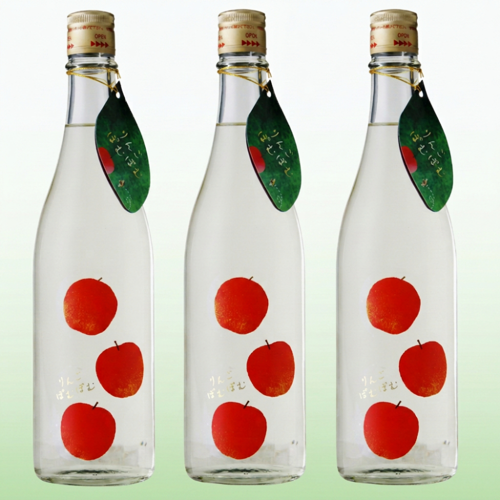 青森県産日本酒りんごぽむぽむ 3本 青森県産日本酒りんごぽむぽむ 3本
