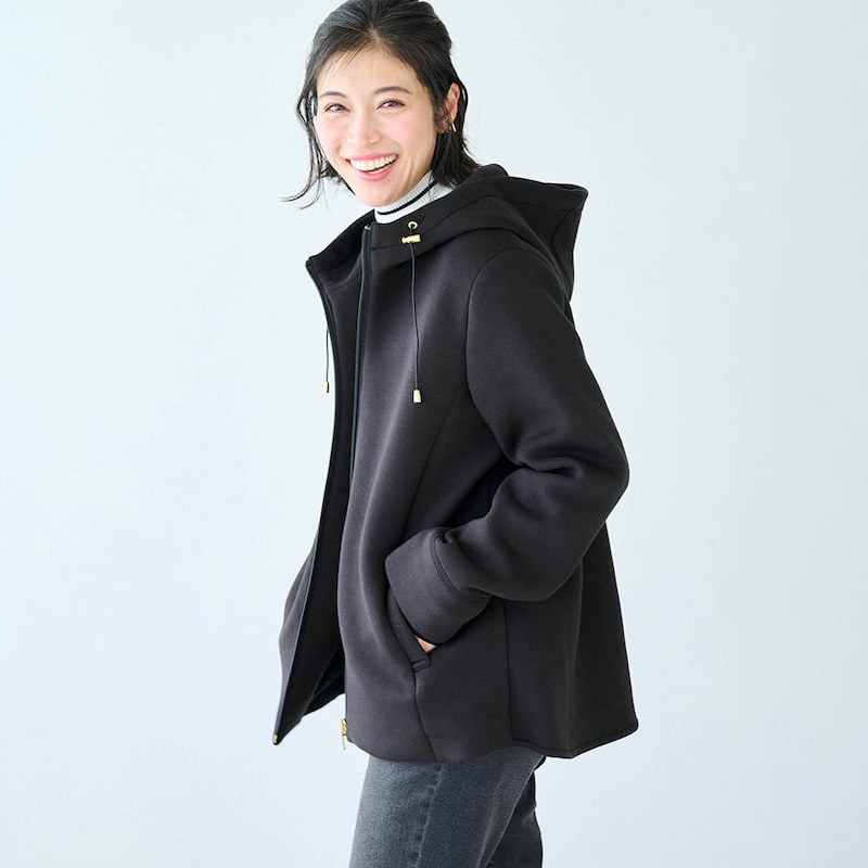 モデル身長168cm／M　※写真は撮影用のため、身丈+3cmになります。