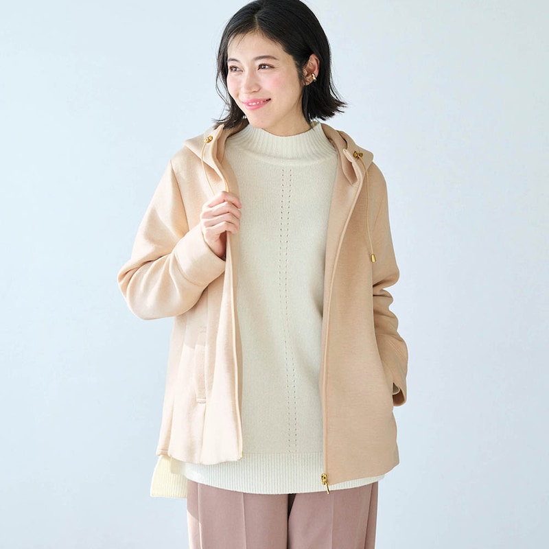 モデル身長168cm／M　※写真は撮影用のため、身丈+3cmになります。