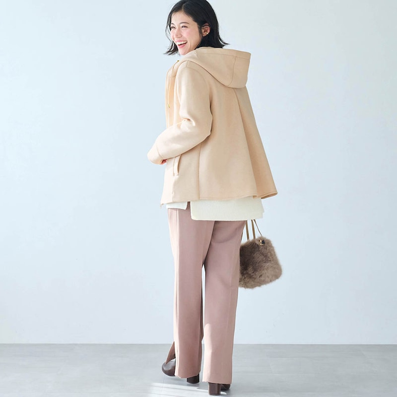 モデル身長168cm／M　※写真は撮影用のため、身丈+3cmになります。