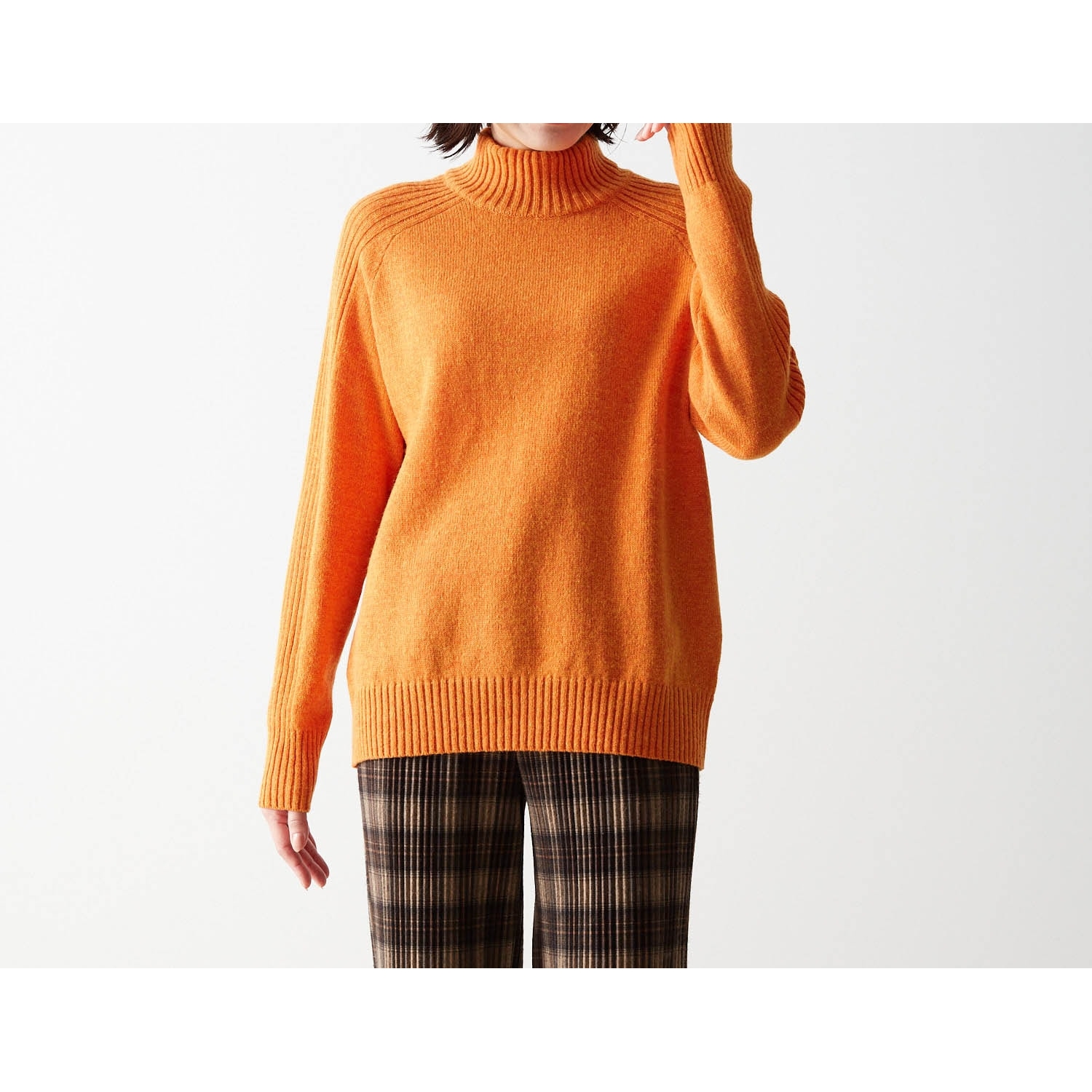 【花笑むとき/hana emu toki】ウール混きれい色ニット[日本製]