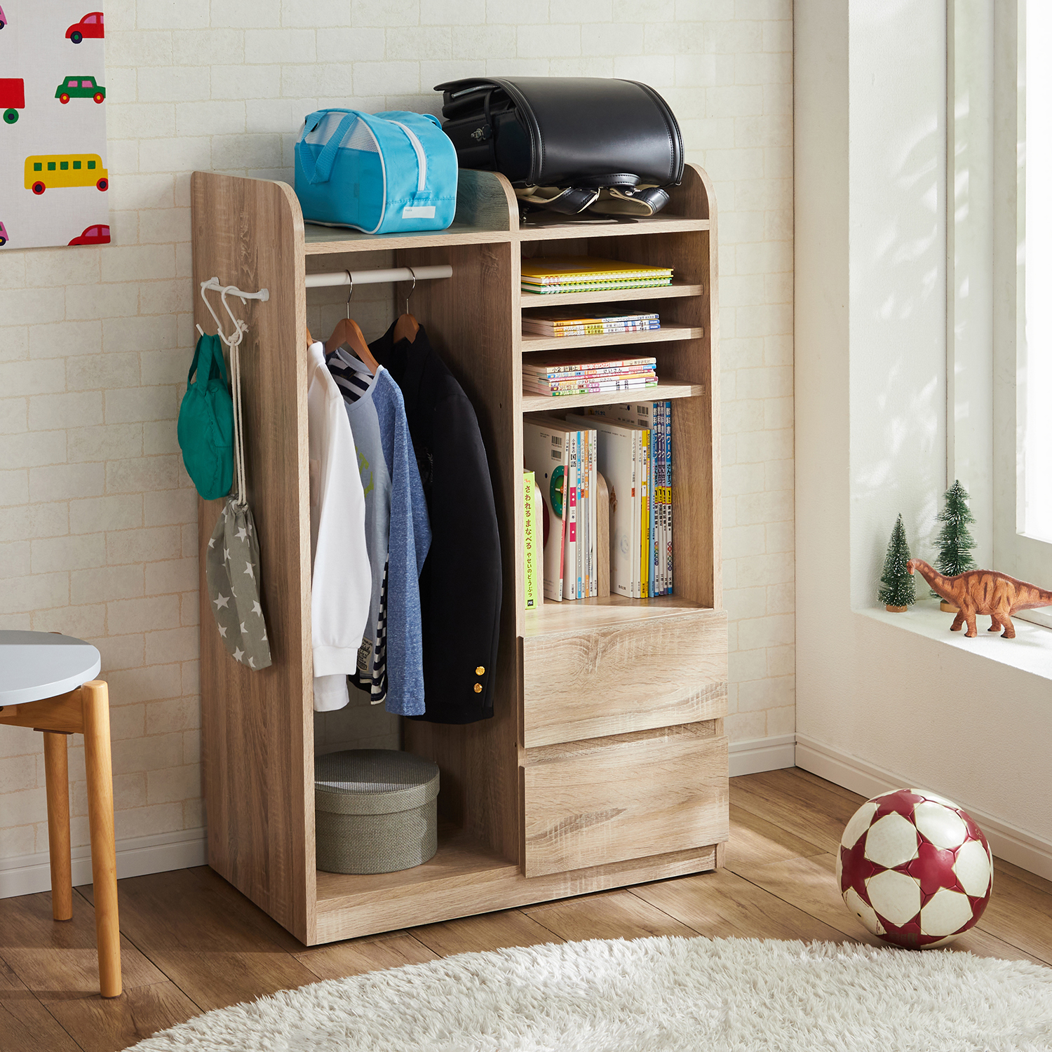 【ベルメゾン】学校用品をひとまとめできるランドセルラック 【ベルメゾン】学校用品をひとまとめできるランドセルラック