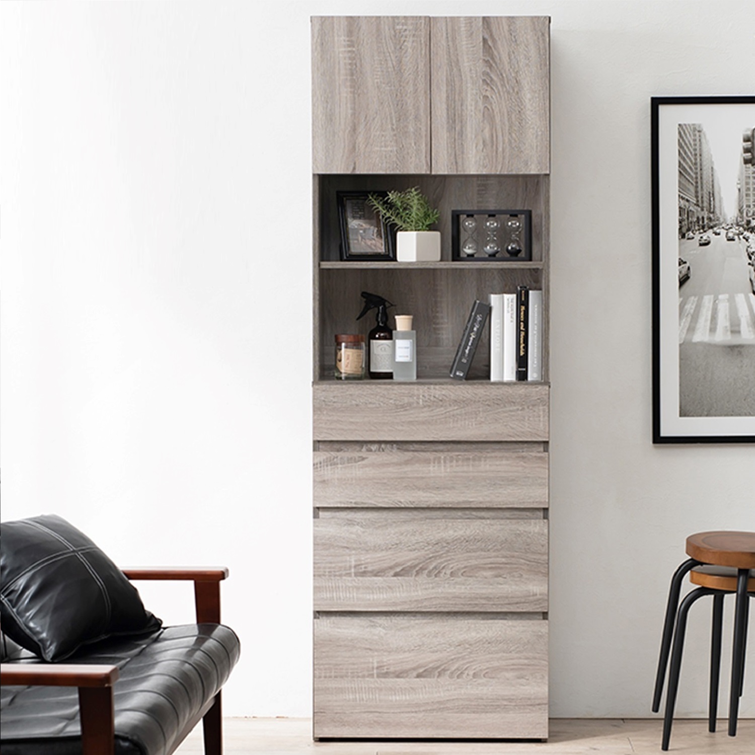 【ベルメゾン】ワゴン収納付き多用途キャビネット