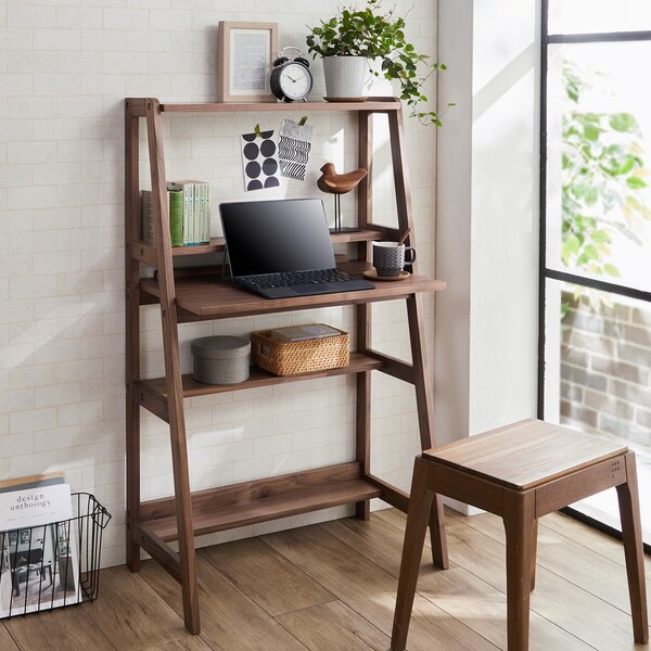 【ベルメゾン】ウォルナット材のリビングデスク