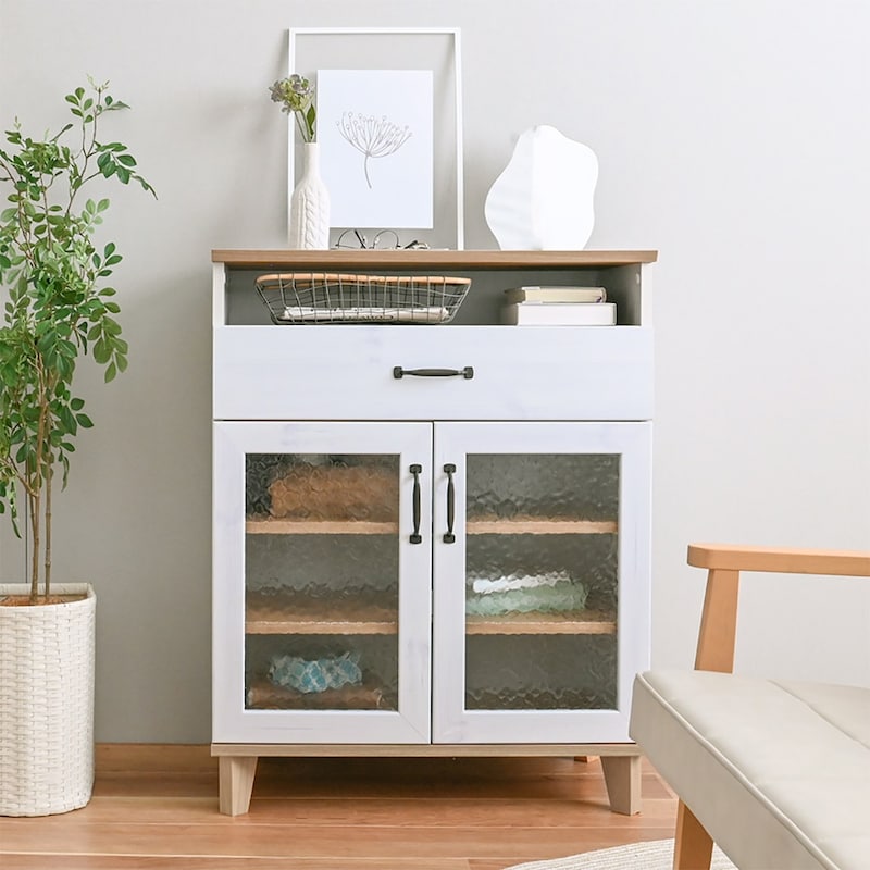 ホワイト×グレーナチュラル/幅70cm