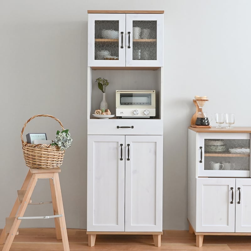 ホワイト×グレーナチュラル／レンジラック