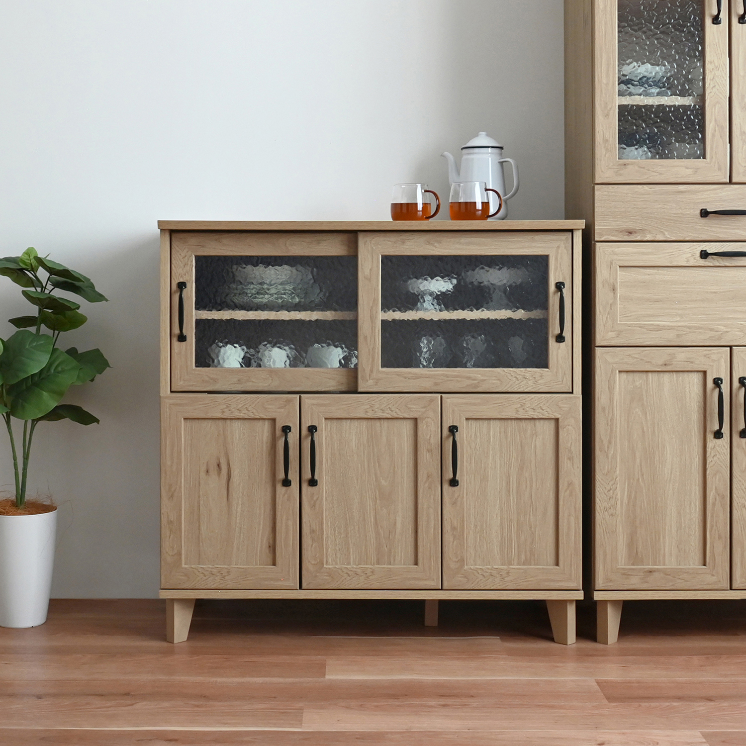 【ベルメゾン】ナチュラルテイストのキッチンカウンター 【ベルメゾン】ナチュラルテイストのキッチンカウンター