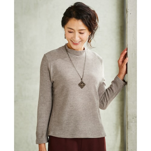 ソフトサーモハイネックプルオーバー 【ミセスファッション】
