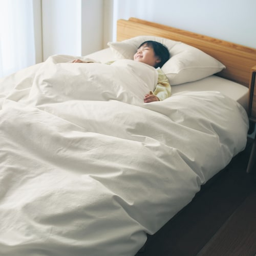 手間ひまかけて洗い上げたなめらか綿素材の布団カバーセット（３点）［日本製］ ＜洋式シングル／和式シングル＞