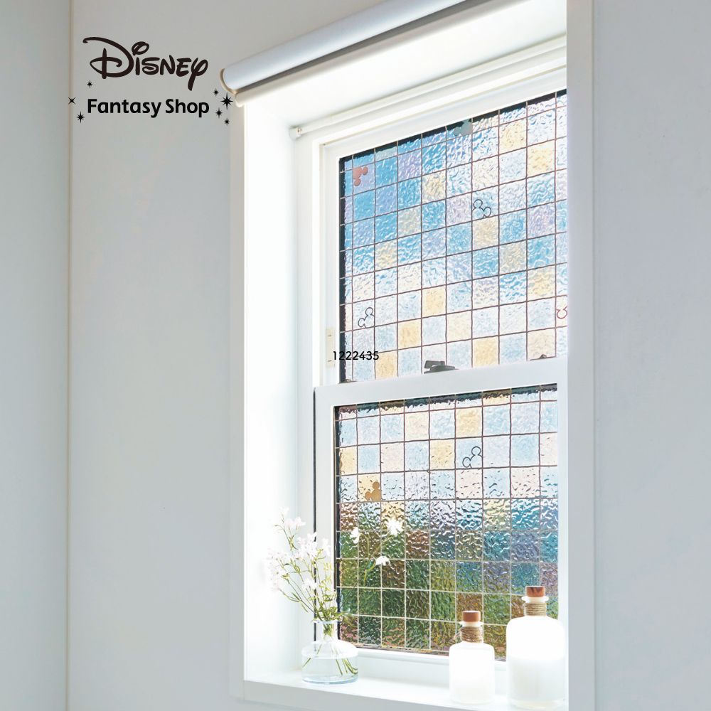 【ディズニー/Disney】【UVカット】 窓貼りシート2枚セット「ミッキーモチーフ」 【ディズニー/Disney】【UVカット】 窓貼りシート2枚セット「ミッキーモチーフ」