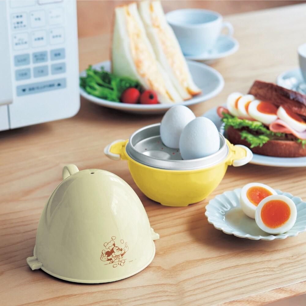 【ディズニー/Disney】レンジでゆで卵「ミッキーマウス」