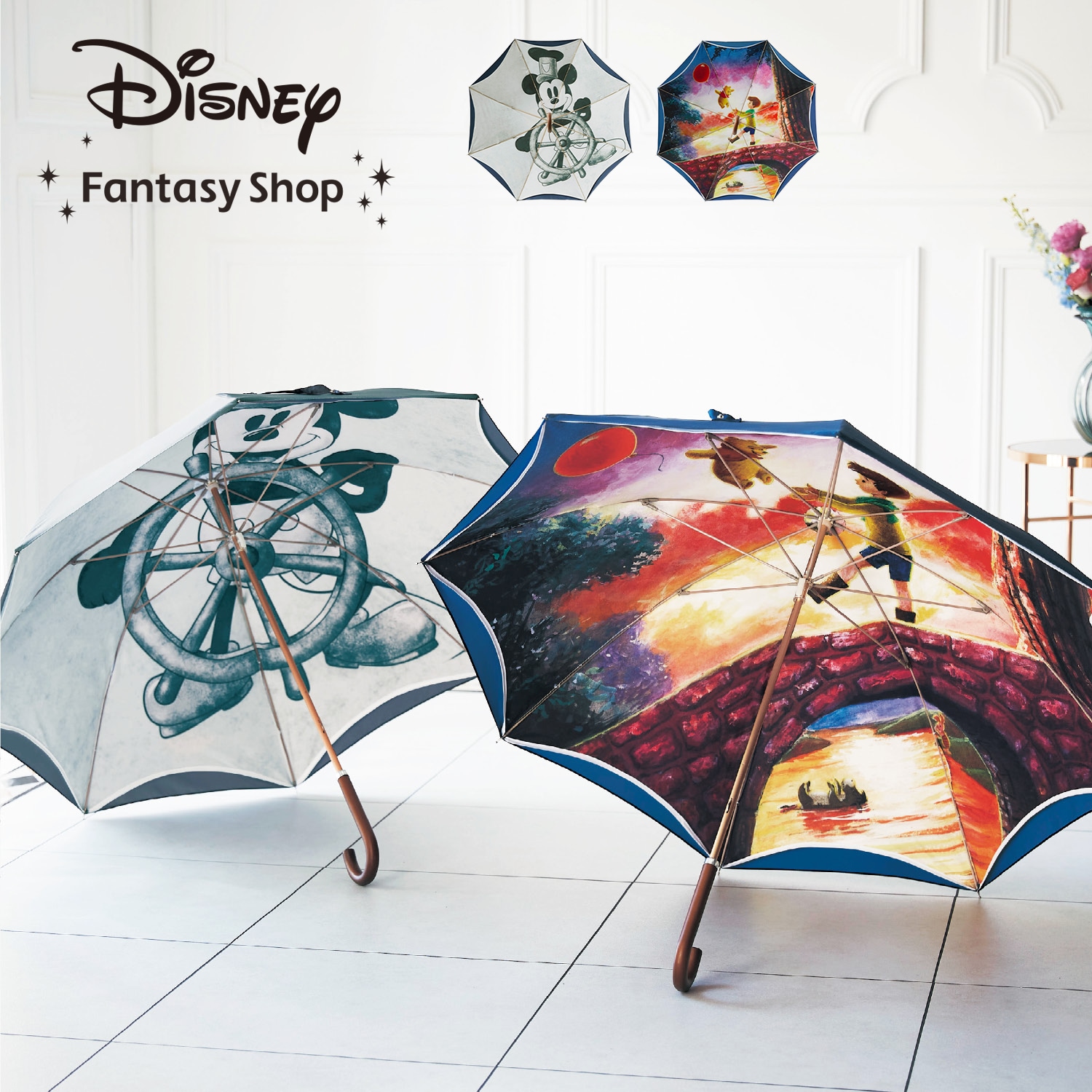 DisneyFantasyShop30周年限定品】 内側デザインの２枚張り長傘（選べるキャラクター）(ディズニー/Disney)｜通販のベルメゾンネット