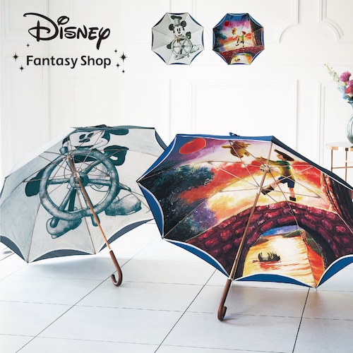 内側デザインの２枚張り長傘（選べるキャラクター）