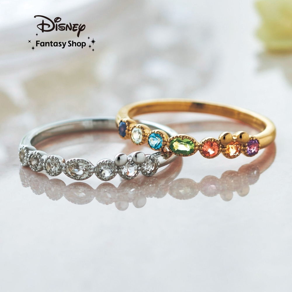 【ディズニー/Disney】【受注生産】10金ハーフエタニティリング[日本製]「ミッキーモチーフ」