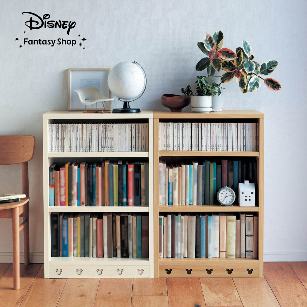 【ディズニー/Disney】腰高頑丈本棚「ミッキーモチーフ」 【ディズニー/Disney】腰高頑丈本棚「ミッキーモチーフ」