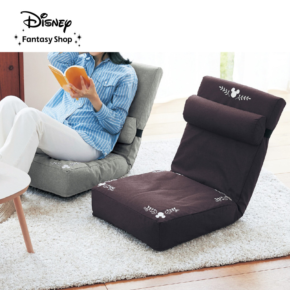 【ディズニー/Disney】サポートクッション付きリクライニング座椅子「ミッキーモチーフ」