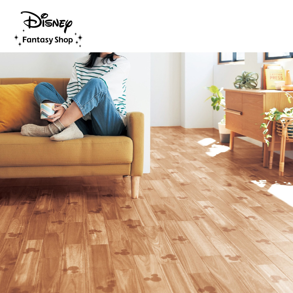 【ディズニー/Disney】拭けるクッションフロアシート「ミッキーモチーフ」 【ディズニー/Disney】拭けるクッションフロアシート「ミッキーモチーフ」