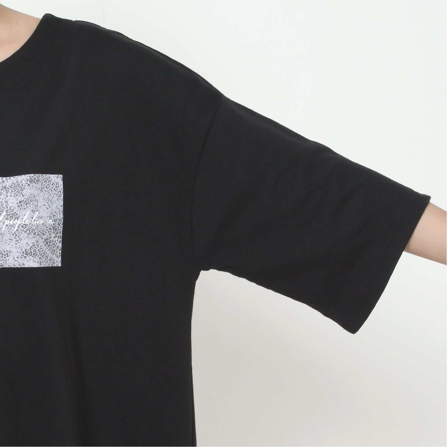 肩ドロップ転写プリントtシャツ 通販のベルメゾンネット 肩ドロップ転写プリントtシャツ 通販のベルメゾンネット