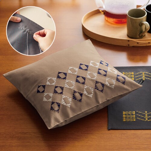 山端家昌・縫製済み！こぎん刺しの小物手作りキット