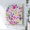お花をコラージュしたようなガラスのアートボード ＜約30×30cm＞