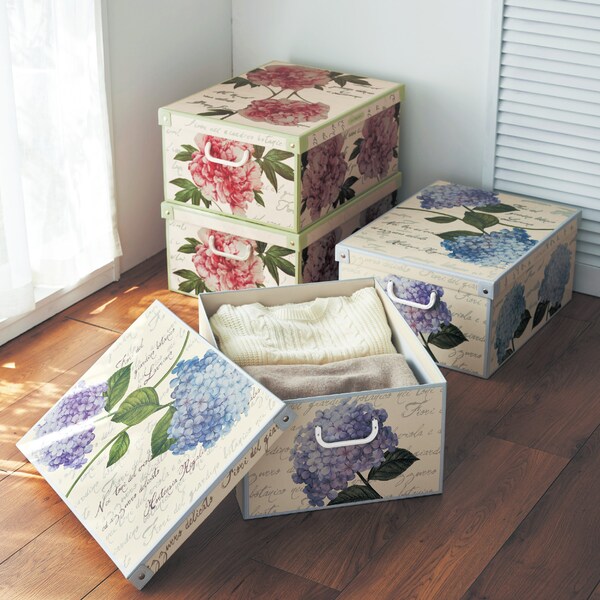 【ベルメゾン】イタリア製クラフトボックス2個セット 【選べるデザイン】