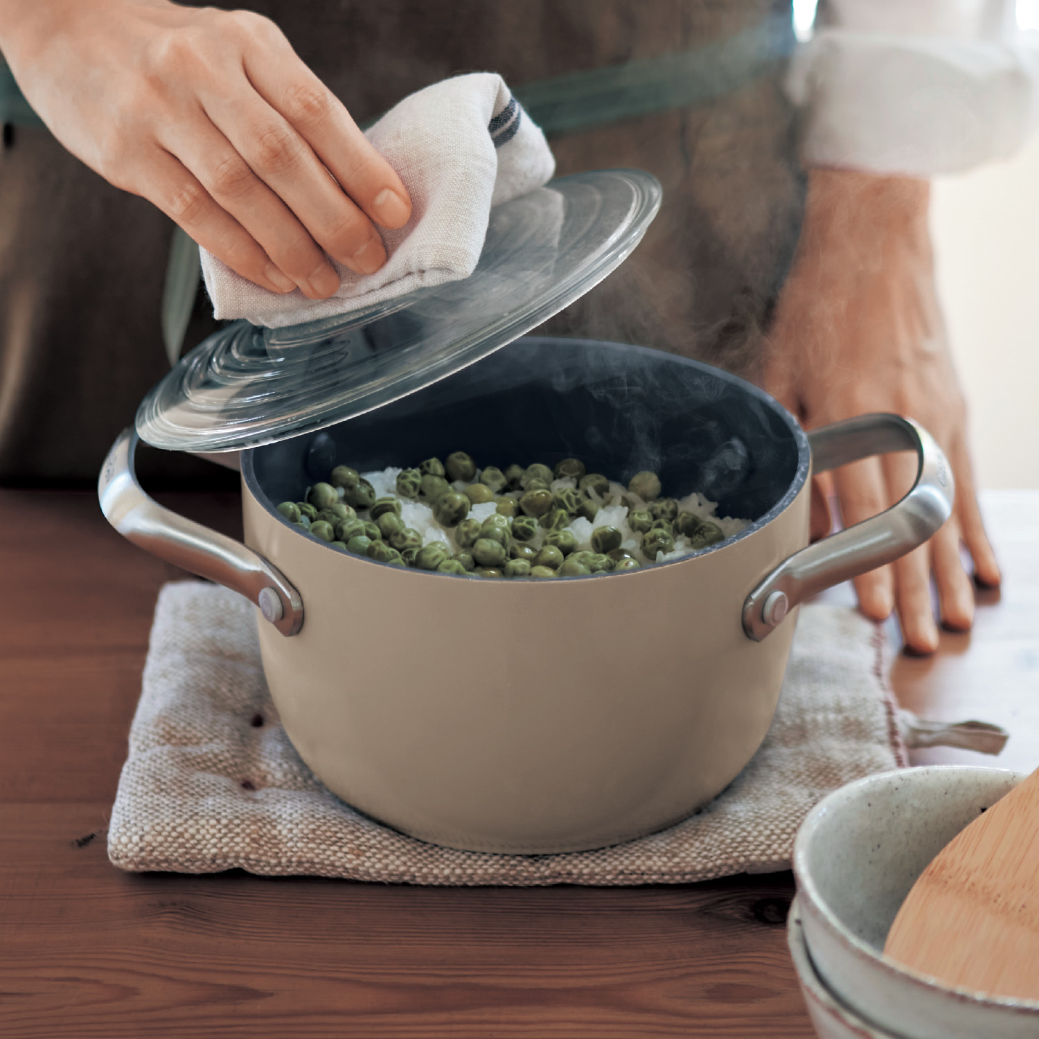 【グリーンパン/GREENPAN】ガラス蓋付き両手鍋「マルチフードクッカー」【セラミックコーティング】 【IH/ガス火対応】 【グリーンパン/GREENPAN】ガラス蓋付き両手鍋「マルチフードクッカー」【セラミックコーティング】 【IH/ガス火対応】