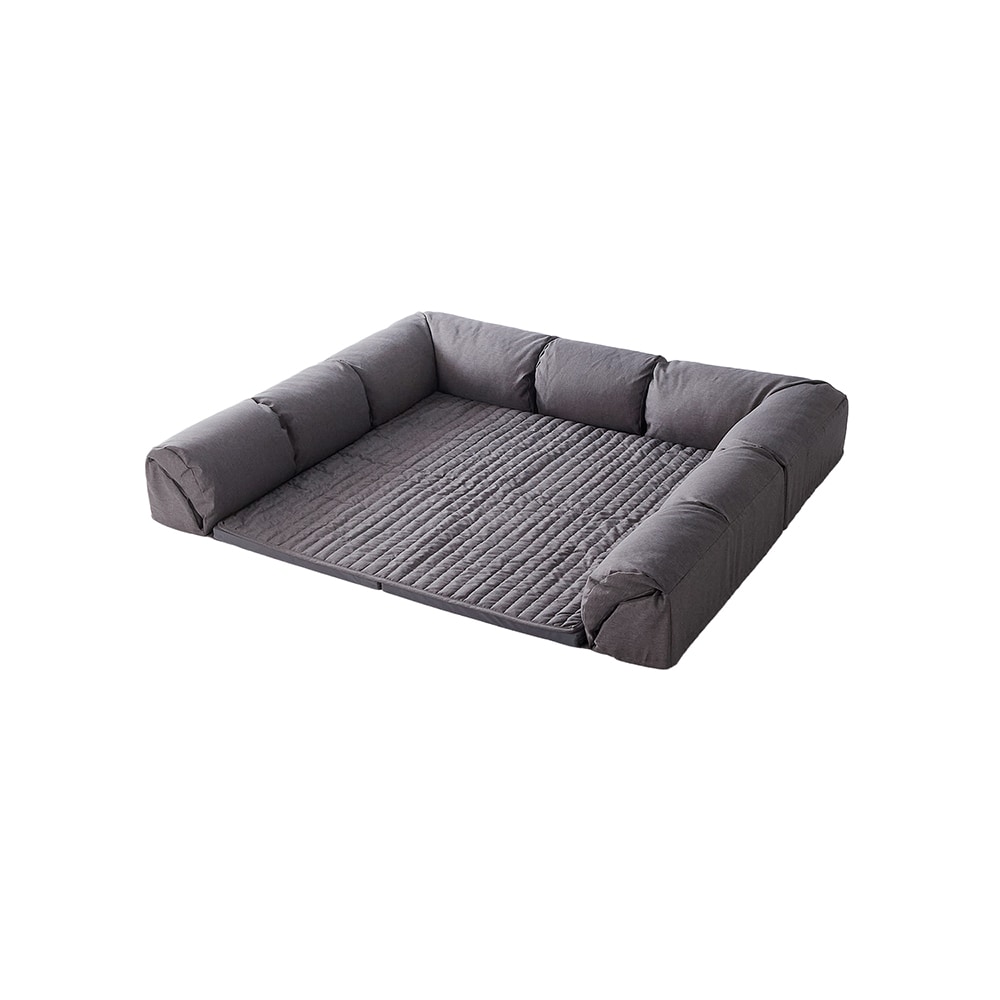 ラグが洗えるダブルコーナークッションセット(ローソファー)（ロー