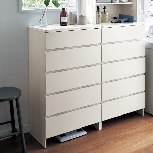 【ベルメゾン】角に丸みをつけたサニタリーチェスト