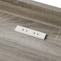ヘッドボードには2口コンセント付き/グレー