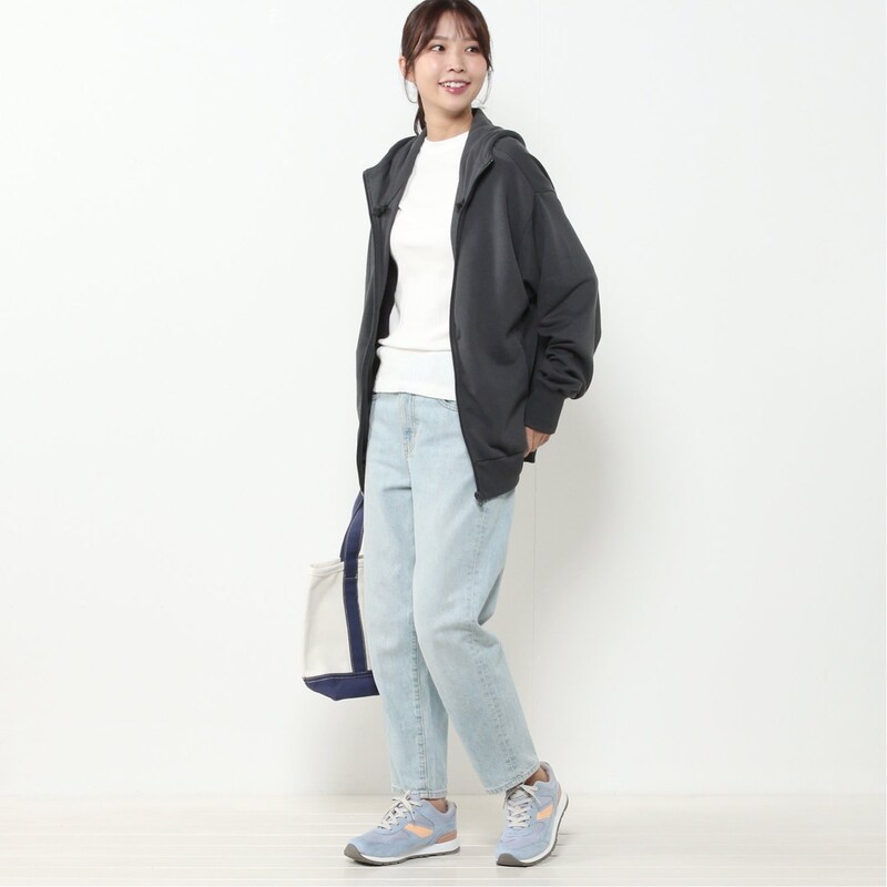 着用モデルの身長は、162cm、普段着用Sサイズ、着用Ｊ／Ｍサイズ